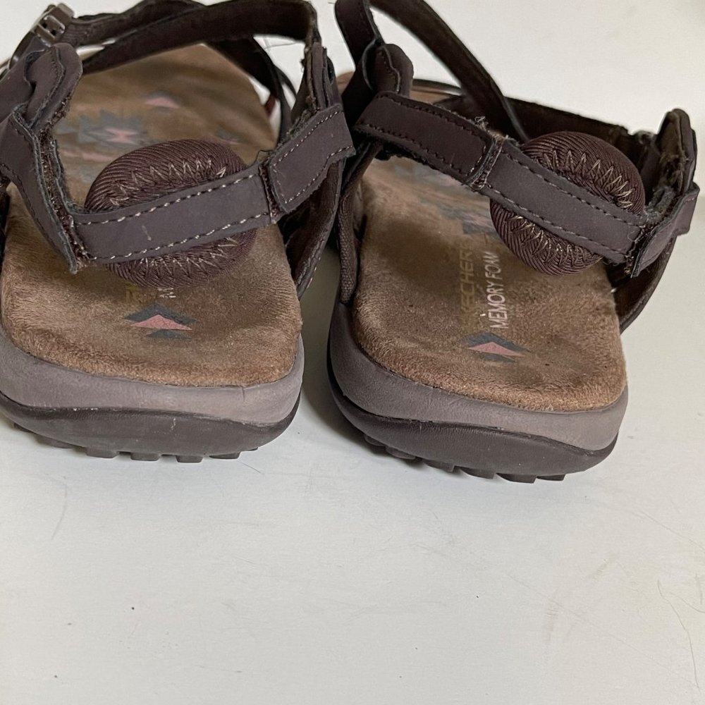 Skechers Reggae Slim Vacay women's approximate sz 10 brown/pink strappy sandals - Picture 5 of 9